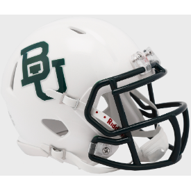 Riddell Baylor Bears 2019 Metallic White Speed Mini Helmet